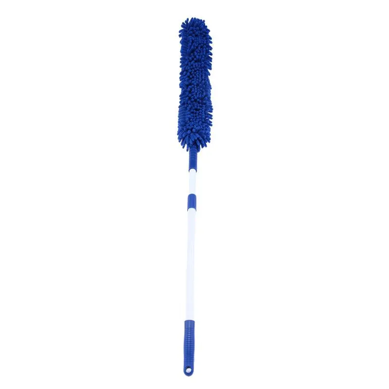 2 In 1 Blue Microfibre Flexible Duster With Extendable Pole