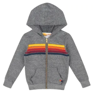 5 STRIPE ZIP UP HOODIE