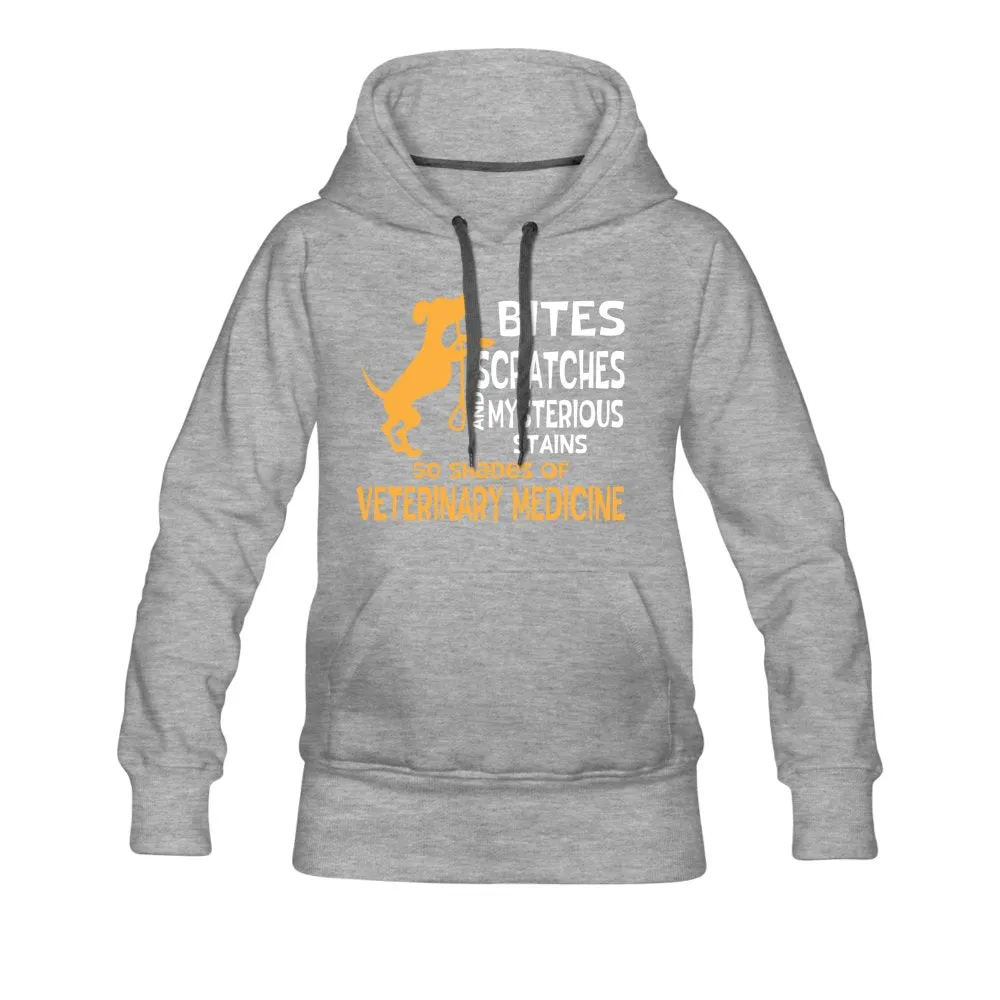 50 Shades of Veterinary Medicine Women’s Premium Hoodie