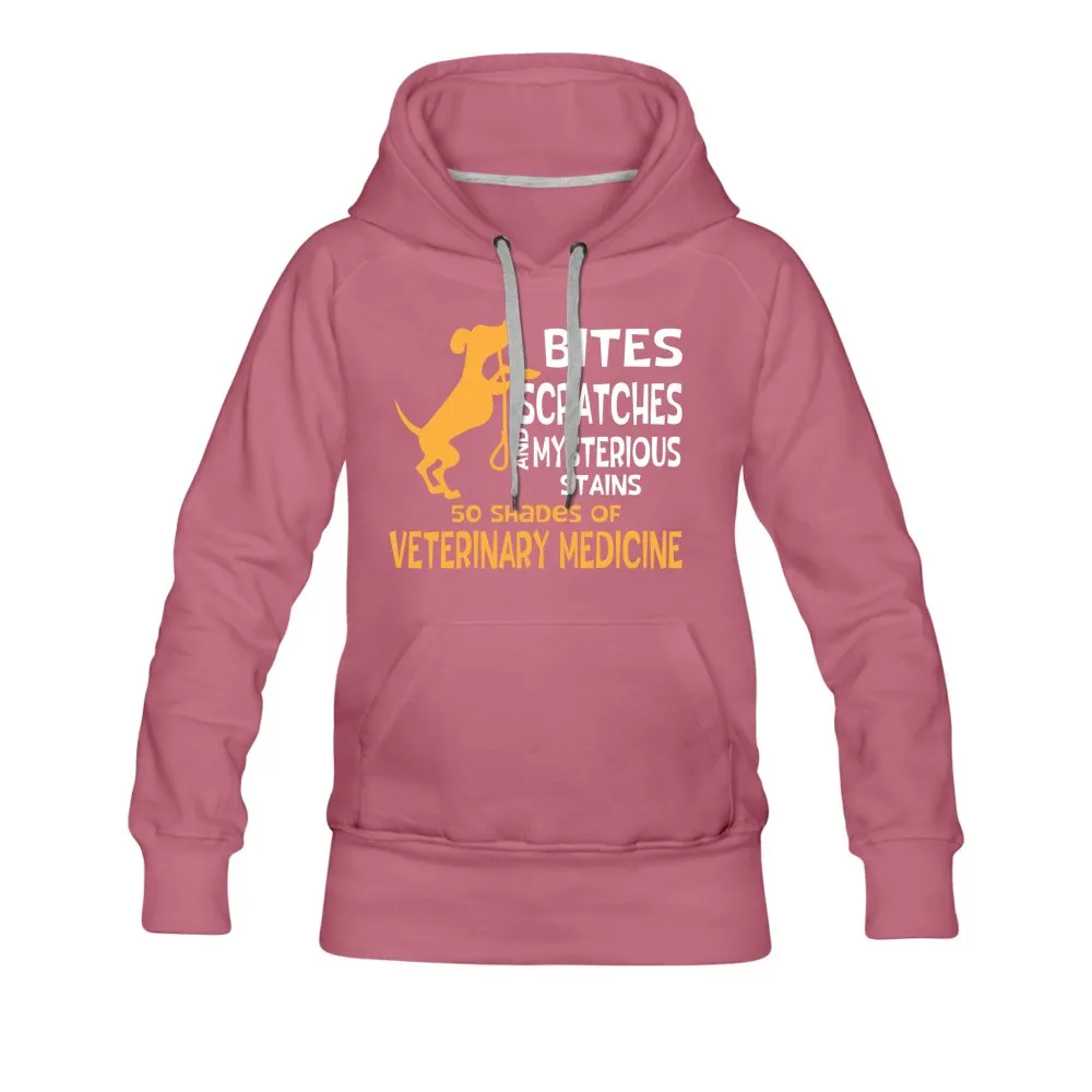 50 Shades of Veterinary Medicine Women’s Premium Hoodie