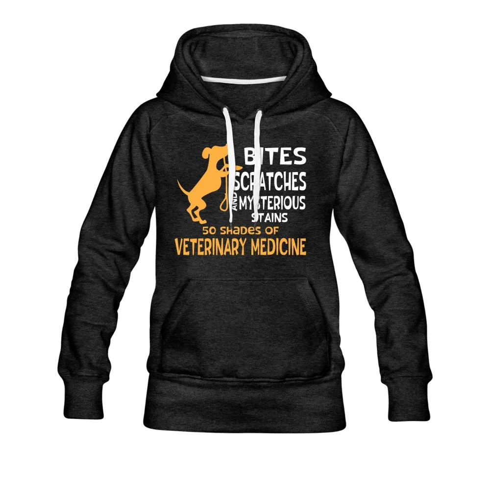 50 Shades of Veterinary Medicine Women’s Premium Hoodie