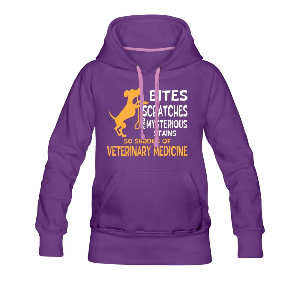 50 Shades of Veterinary Medicine Women’s Premium Hoodie