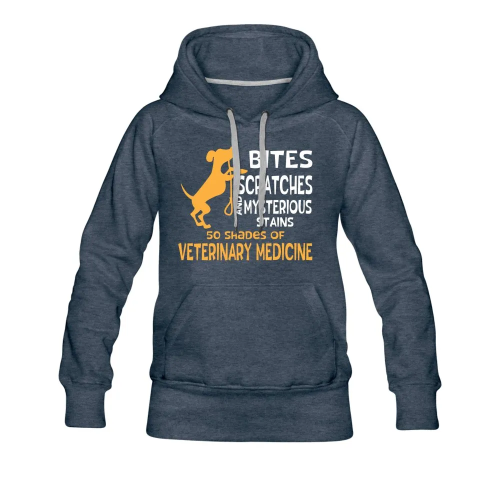 50 Shades of Veterinary Medicine Women’s Premium Hoodie