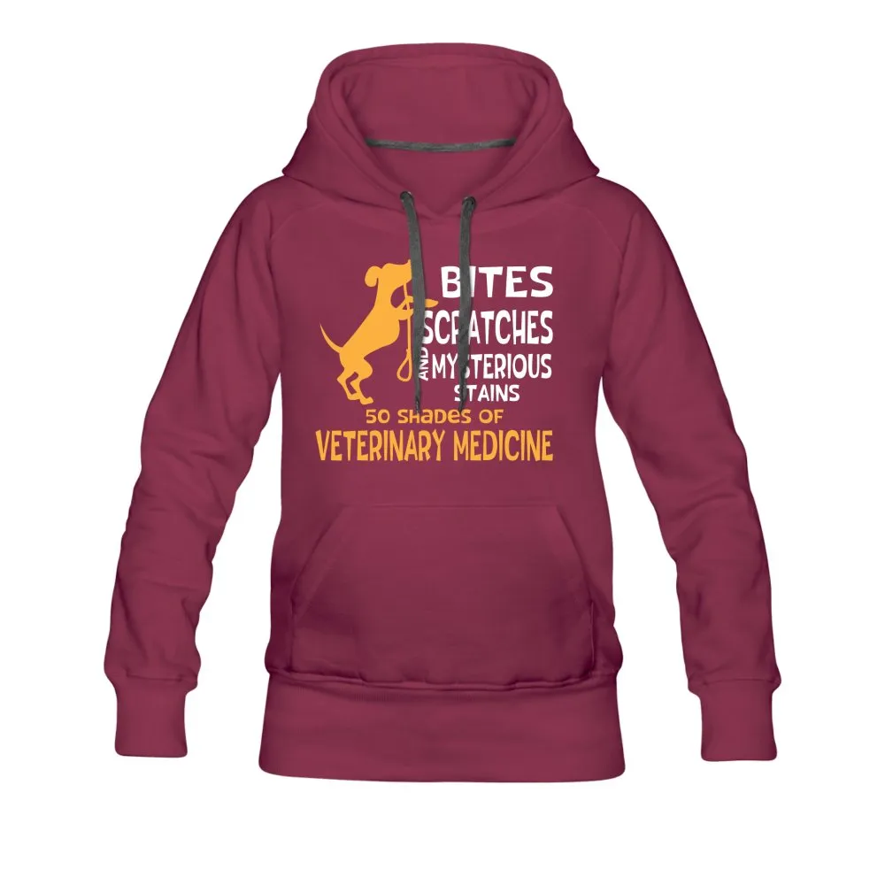 50 Shades of Veterinary Medicine Women’s Premium Hoodie