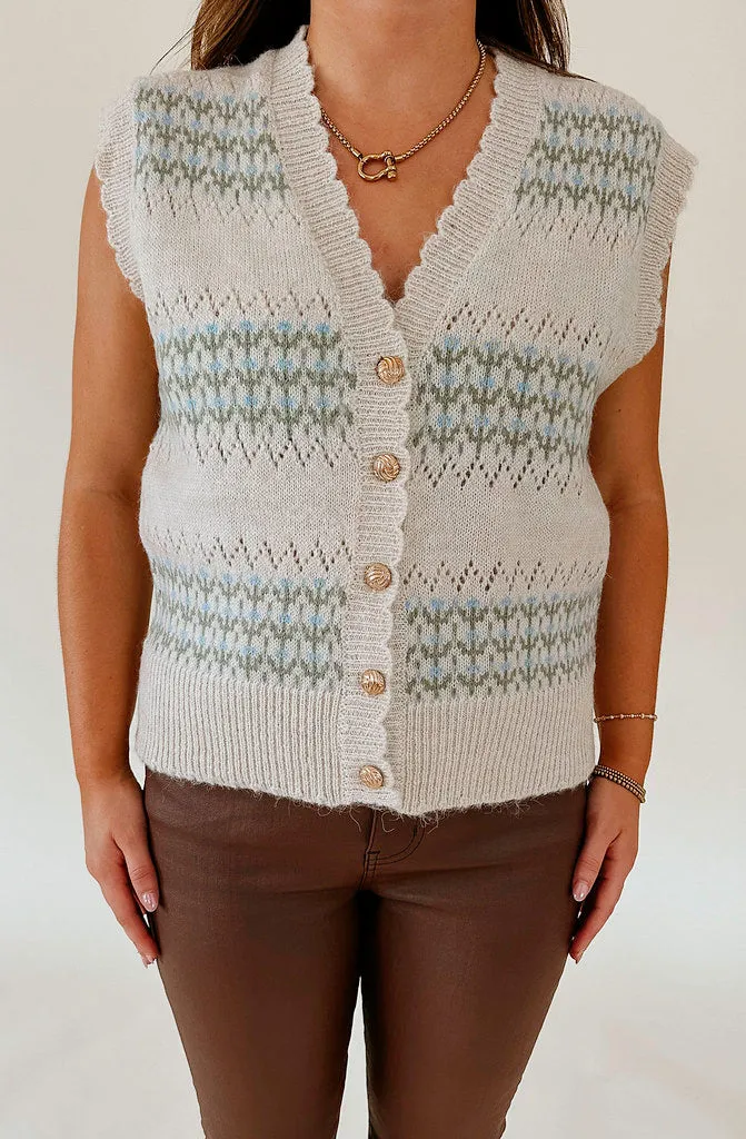 ACACIA BUTTONED VEST