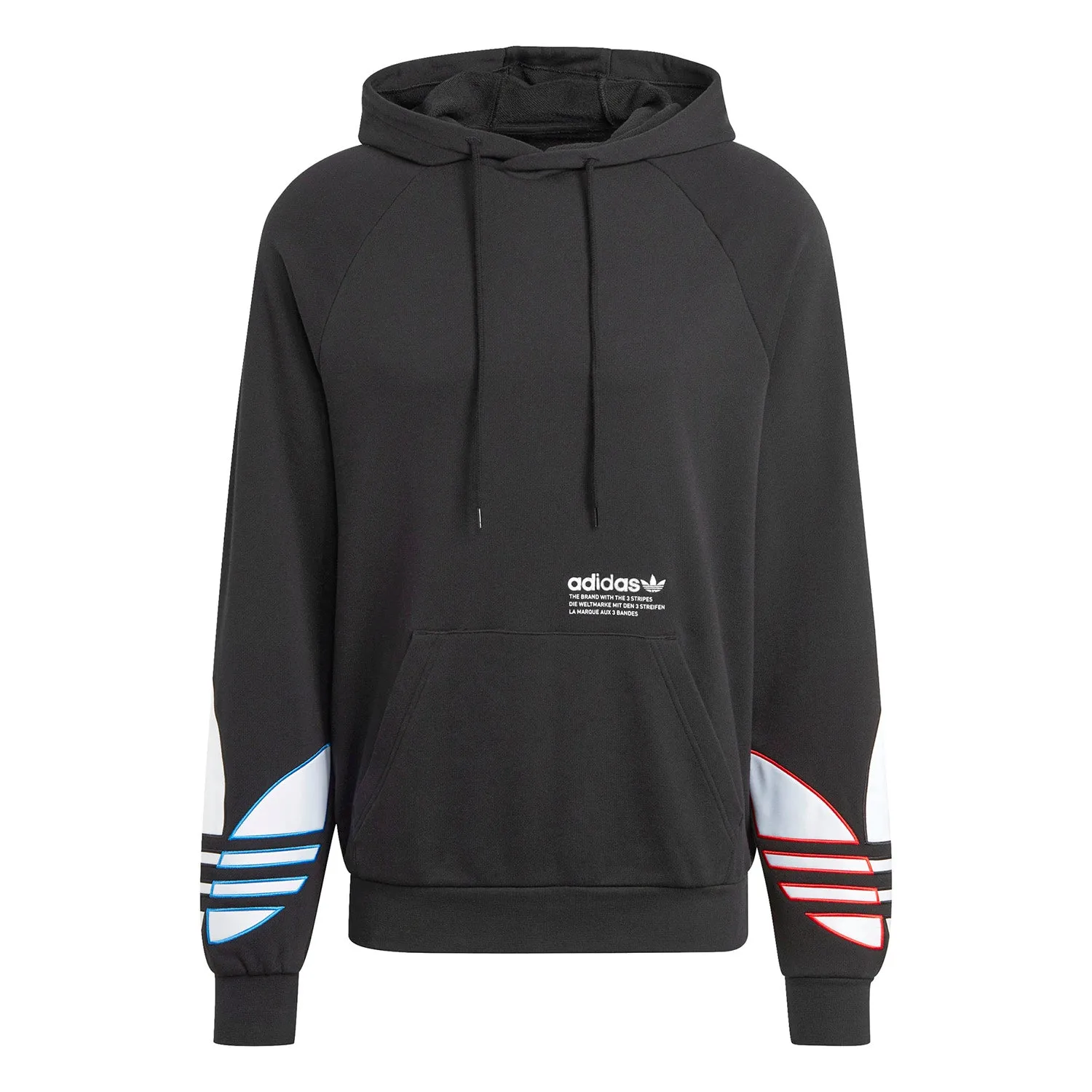 Adidas Adicolor Tricolor Trefoil Men's Hoodie Black