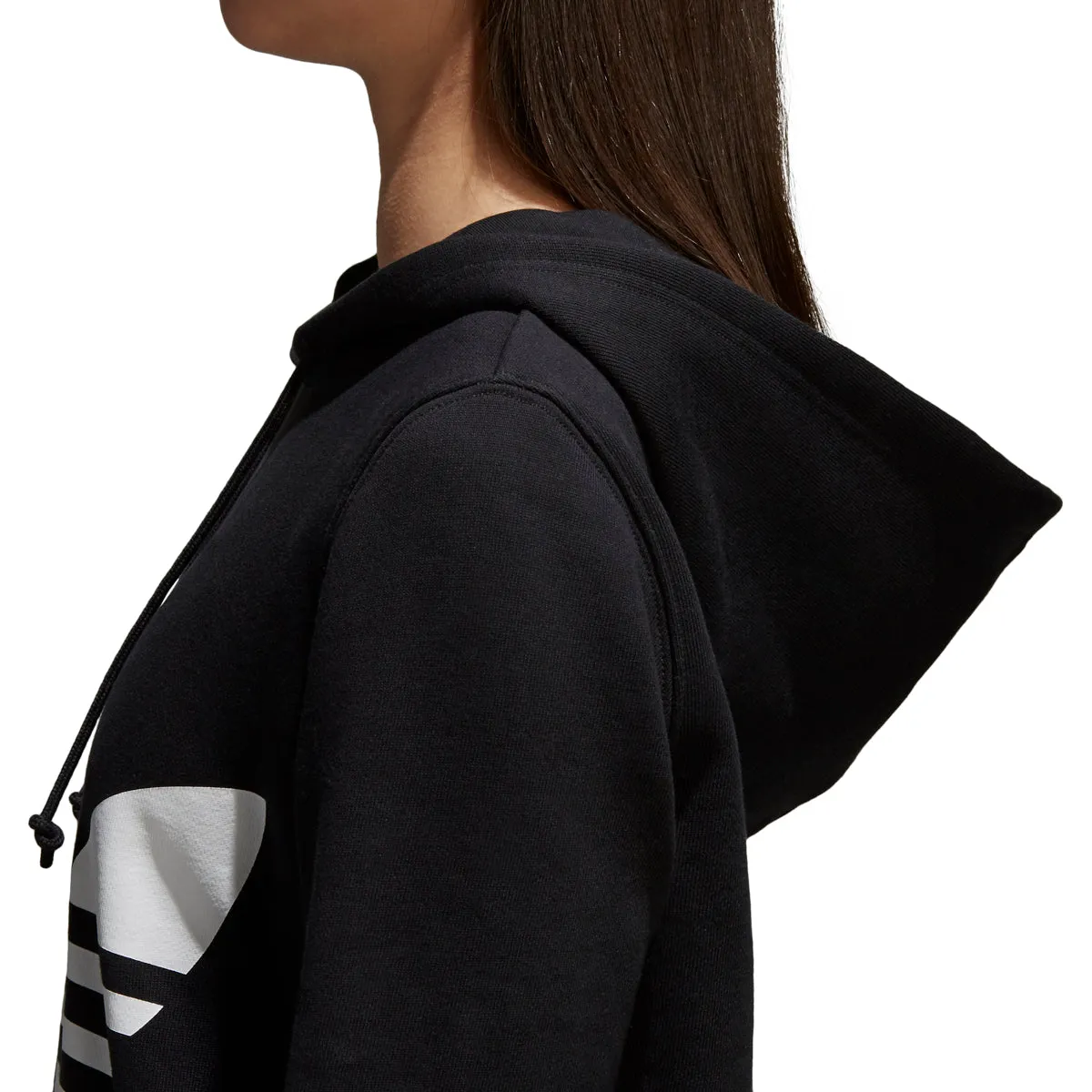 Adidas Women's Originals Trefoil Pullover Hoodie Black/White