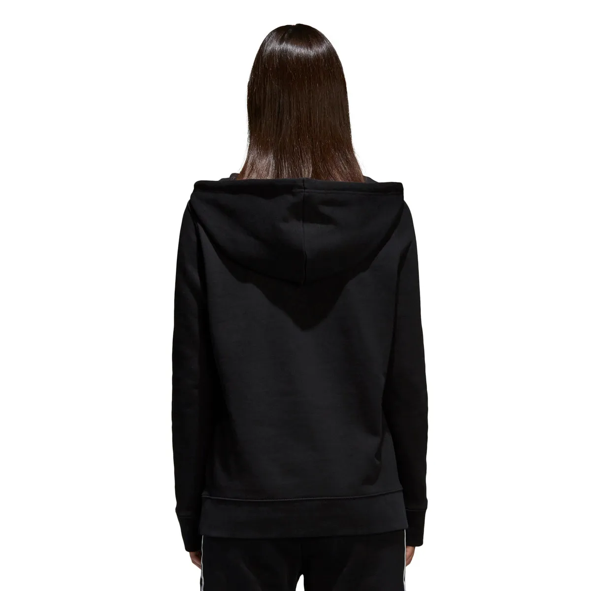 Adidas Women's Originals Trefoil Pullover Hoodie Black/White