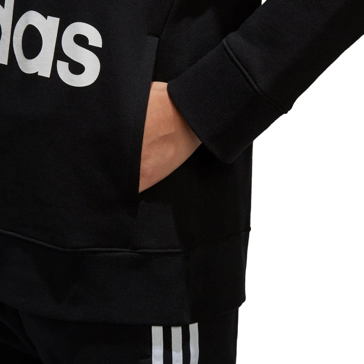 Adidas Women's Originals Trefoil Pullover Hoodie Black/White