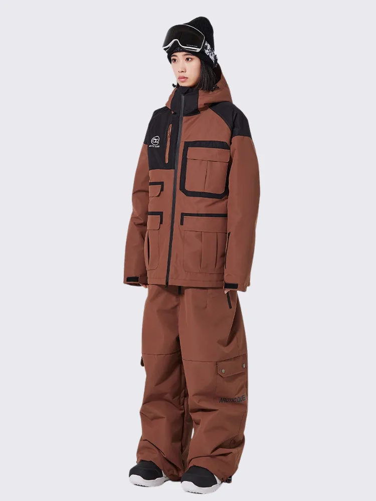 ARCTIC QUEEN Colorblock Cargo Ski Suit - Women's