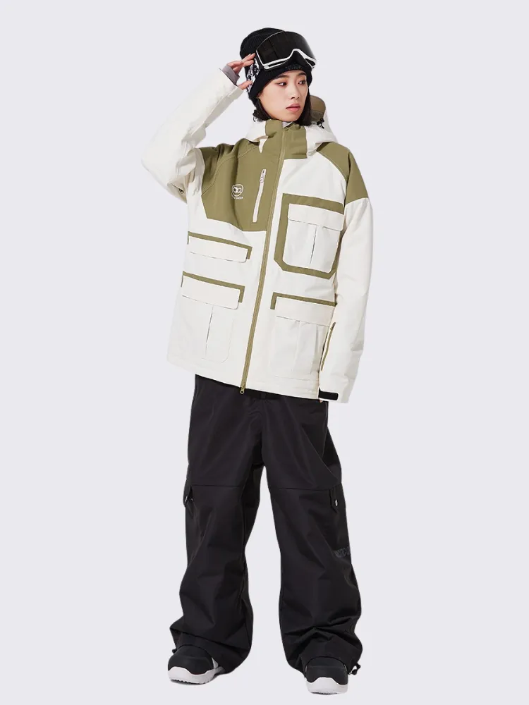 ARCTIC QUEEN Colorblock Cargo Ski Suit - Women's