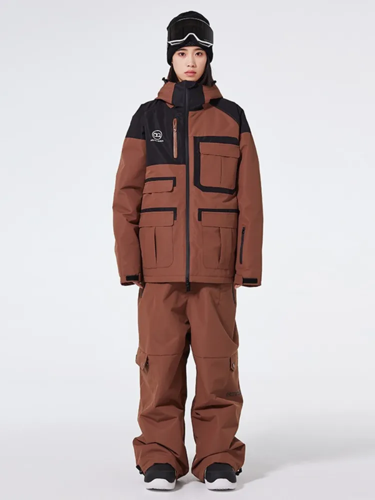 ARCTIC QUEEN Colorblock Cargo Ski Suit - Women's