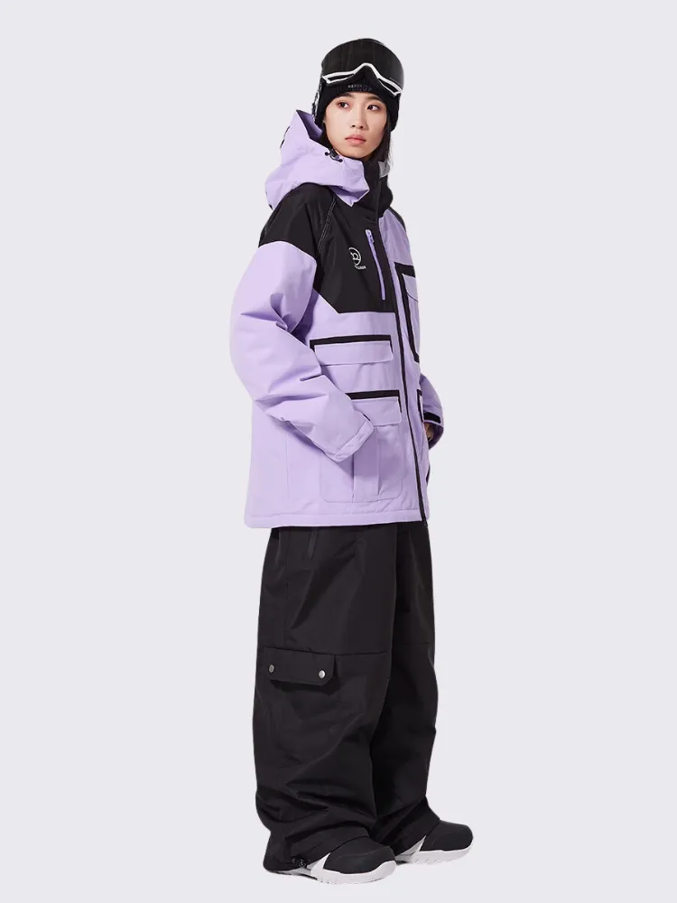 ARCTIC QUEEN Colorblock Cargo Ski Suit - Women's