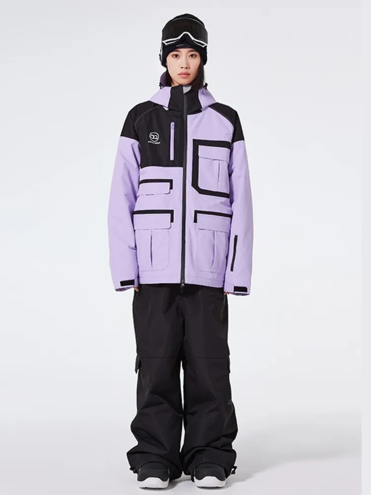 ARCTIC QUEEN Colorblock Cargo Ski Suit - Women's