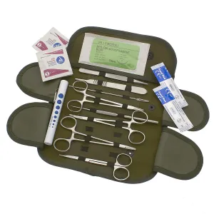 ASATechmed 20 PC U.S. Military Style Surplus Emergency Survival Kit - Stop The Bleed Kit - Military Style First Aid Kit - Molle Pouch