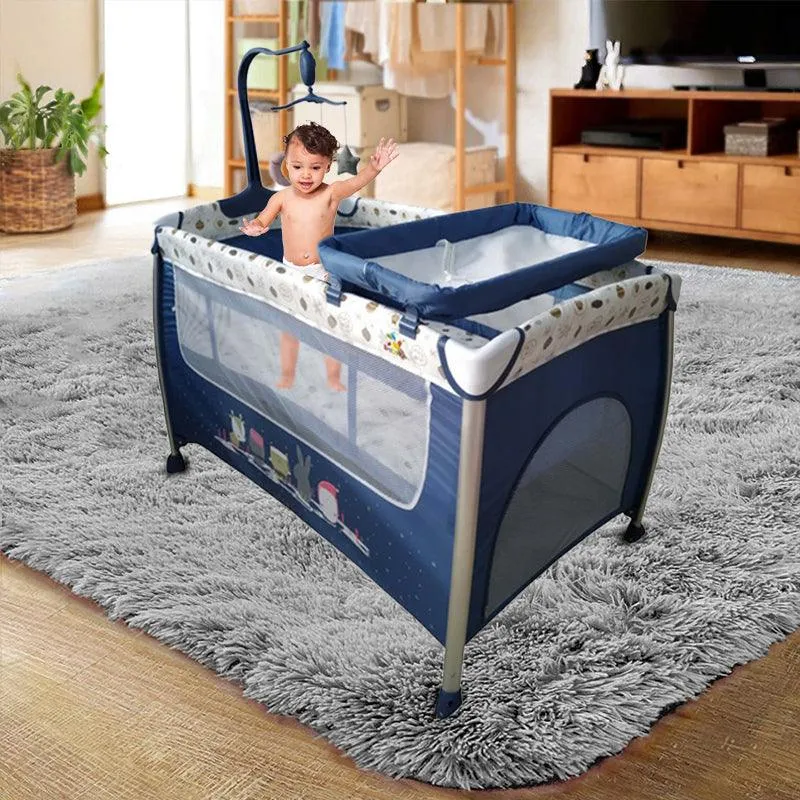 Babylove Large Playpen Two Layers with Toy 27-920AP