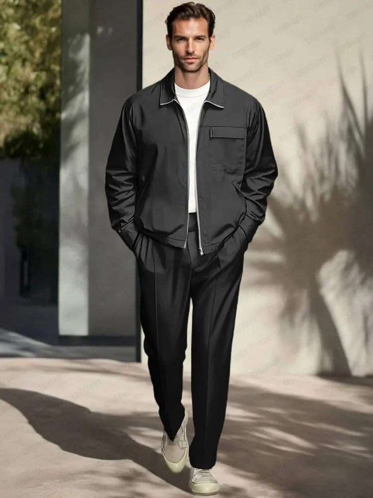 Cargo Style Jacket Pants Set