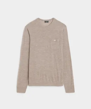 Cashmere Pocket Tee in Toast