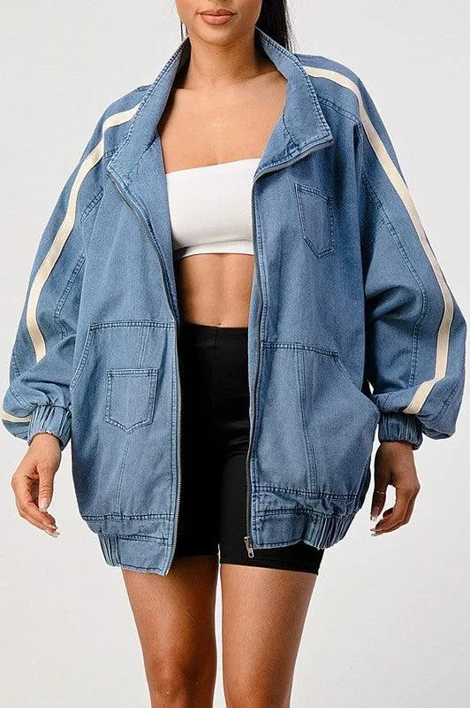 Casual Loose Fit Denim Jacket