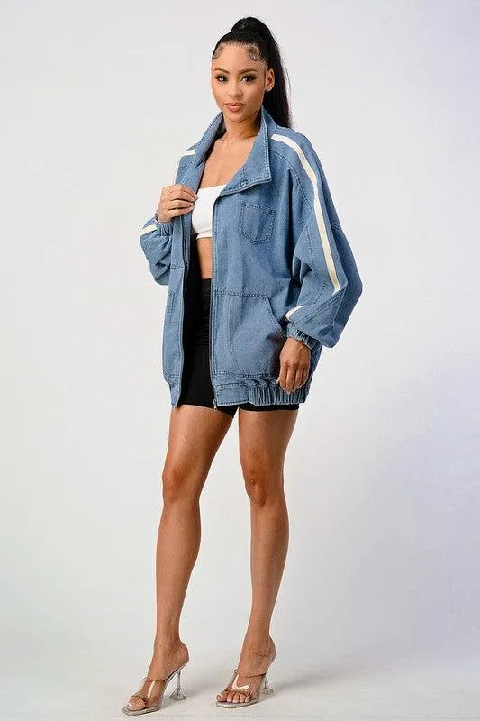 Casual Loose Fit Denim Jacket