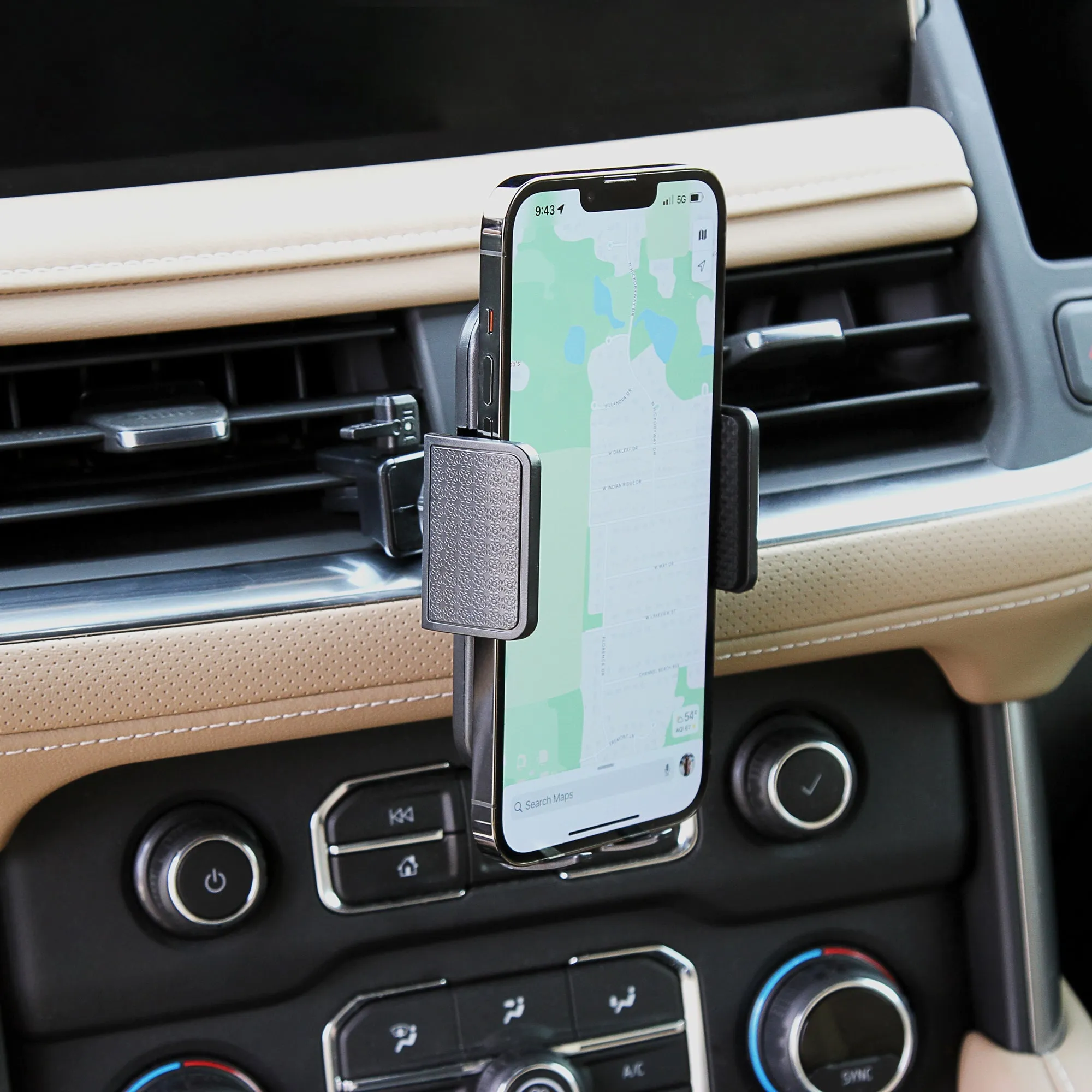 Cup Holder Phone Mount with Adjustable Base, Flexible Neck, & Air Vent Clip