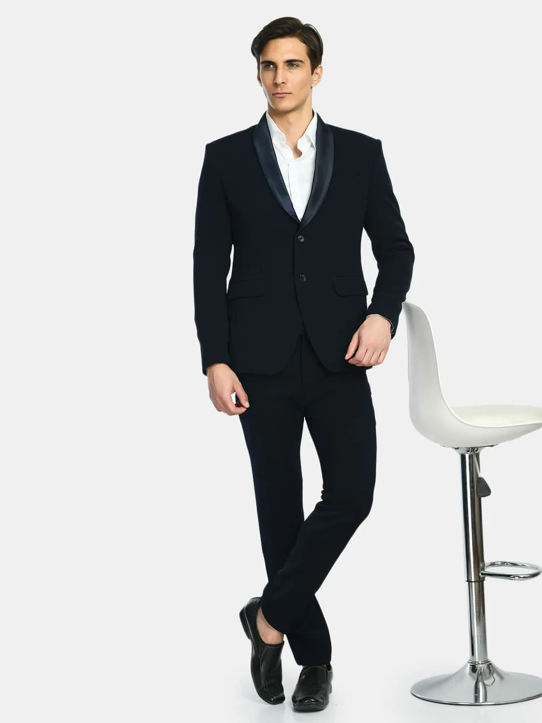 Dark Blue Italian Tuxedo Slim Fit Suit