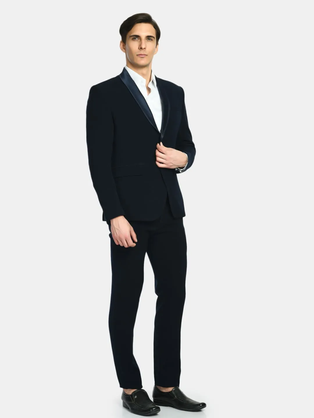 Dark Blue Italian Tuxedo Slim Fit Suit