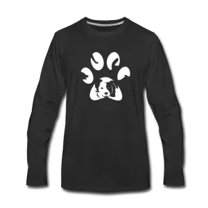 Dog Pawprint Unisex Premium Long Sleeve T-Shirt