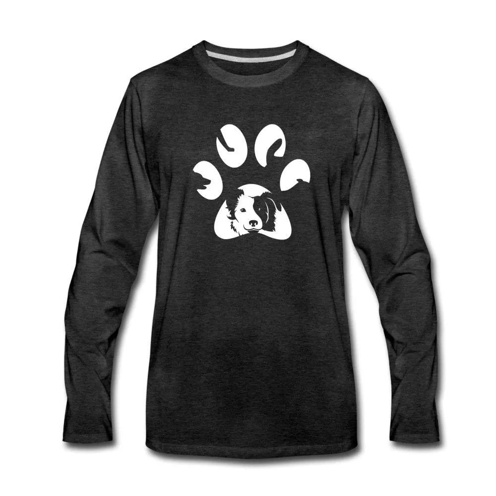 Dog Pawprint Unisex Premium Long Sleeve T-Shirt