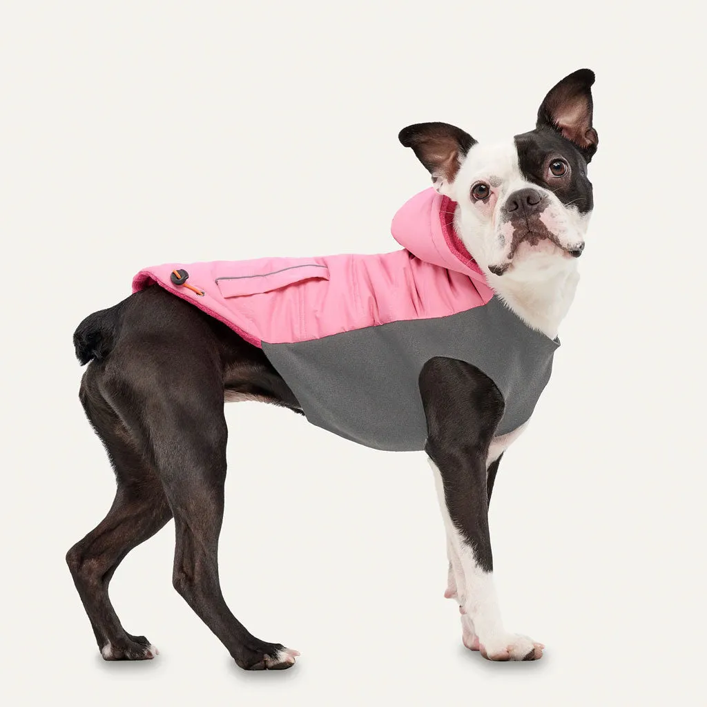 Goo-eez Hooded Signature Winter Jacket for Dogs Pink