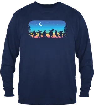 Grateful Dead- Moondance on Blue Long Sleeve