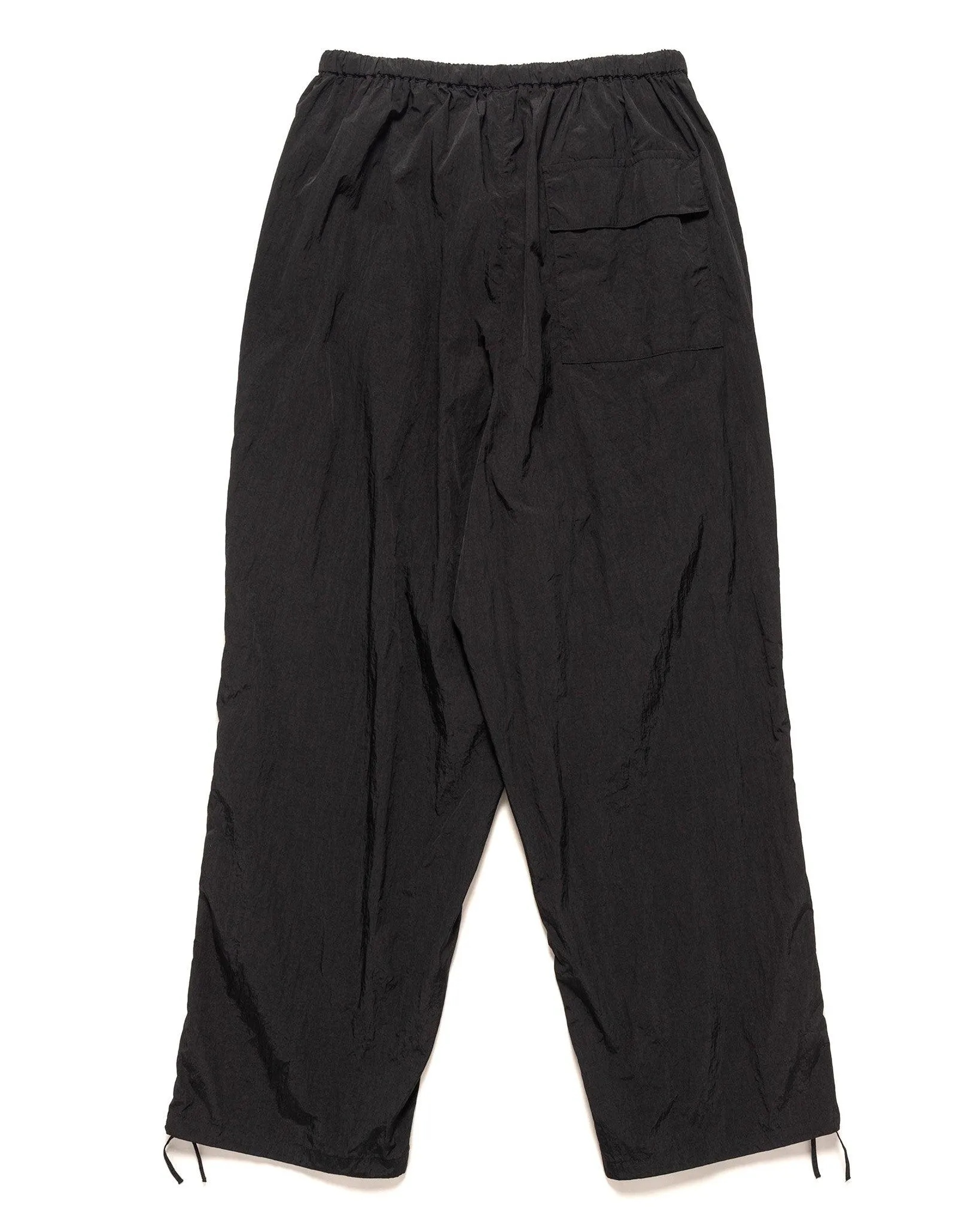 Hand Dyed Nylon Over Pants Black