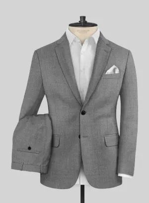 Hardy Minnis Gray Twill Wool Suit