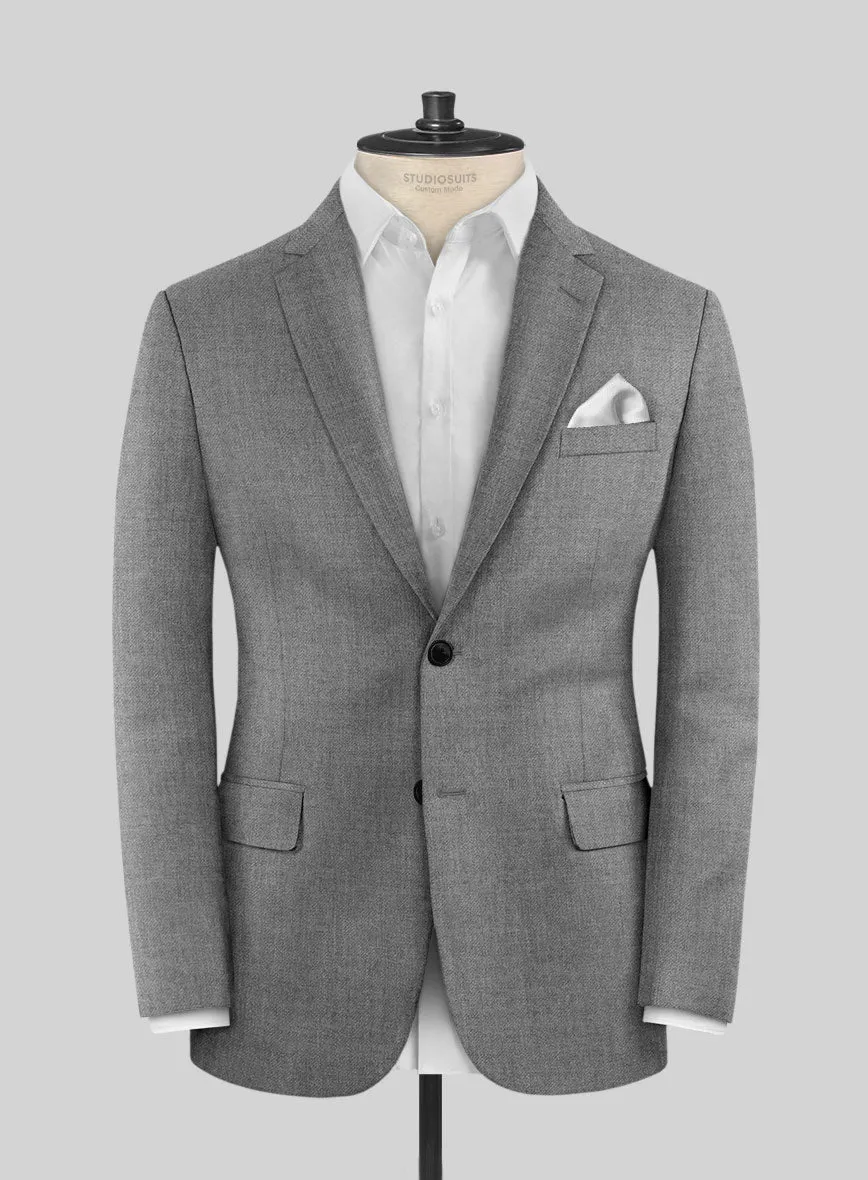 Hardy Minnis Gray Twill Wool Suit