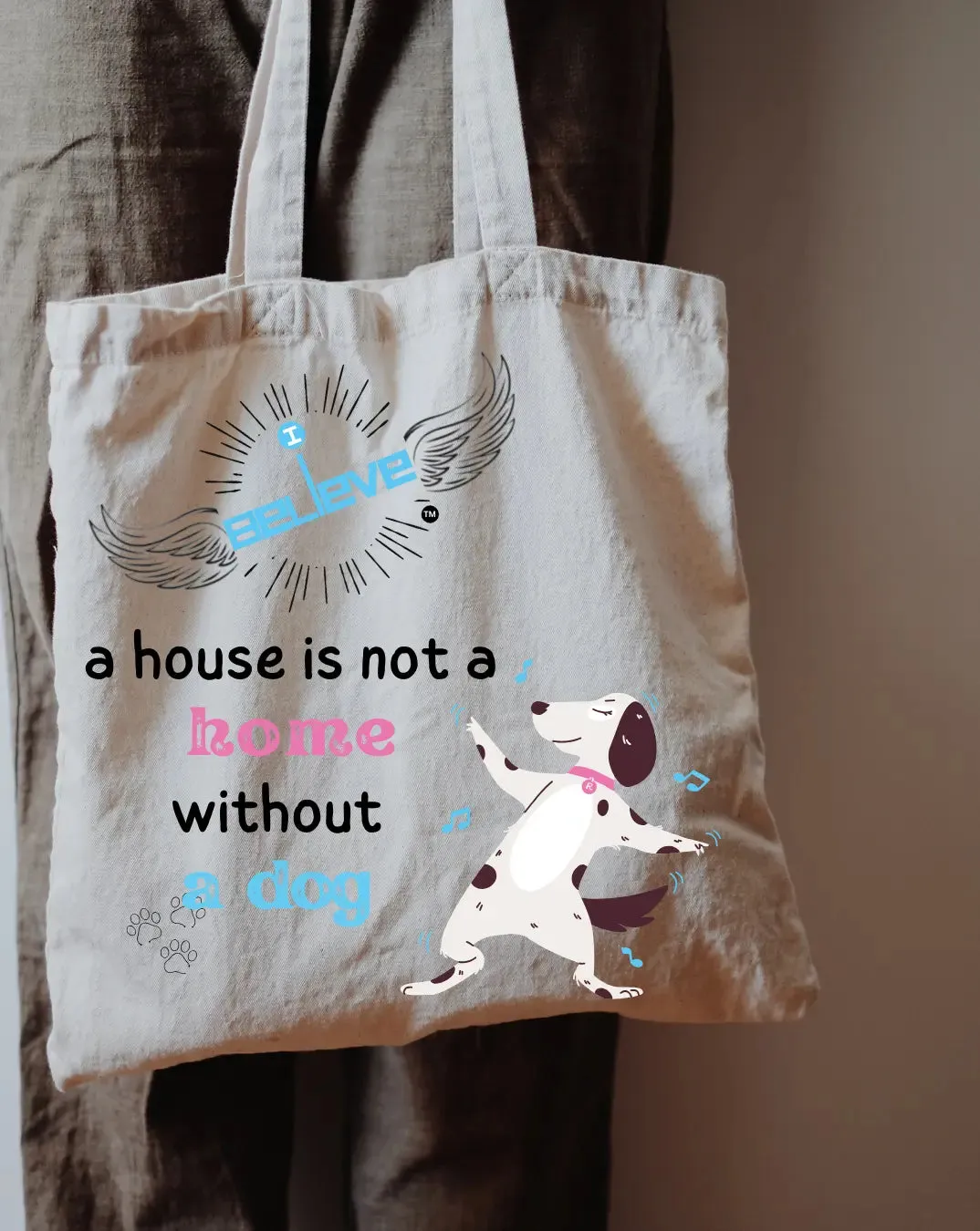 I Believe In my dog Thaila -  Canvas Reusable Bags