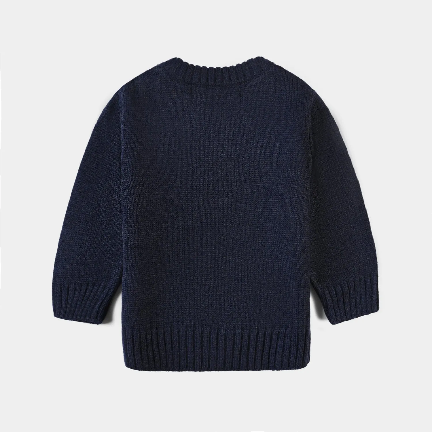 Infant Girls Sweater Knit Suit Blue bell-NAVY