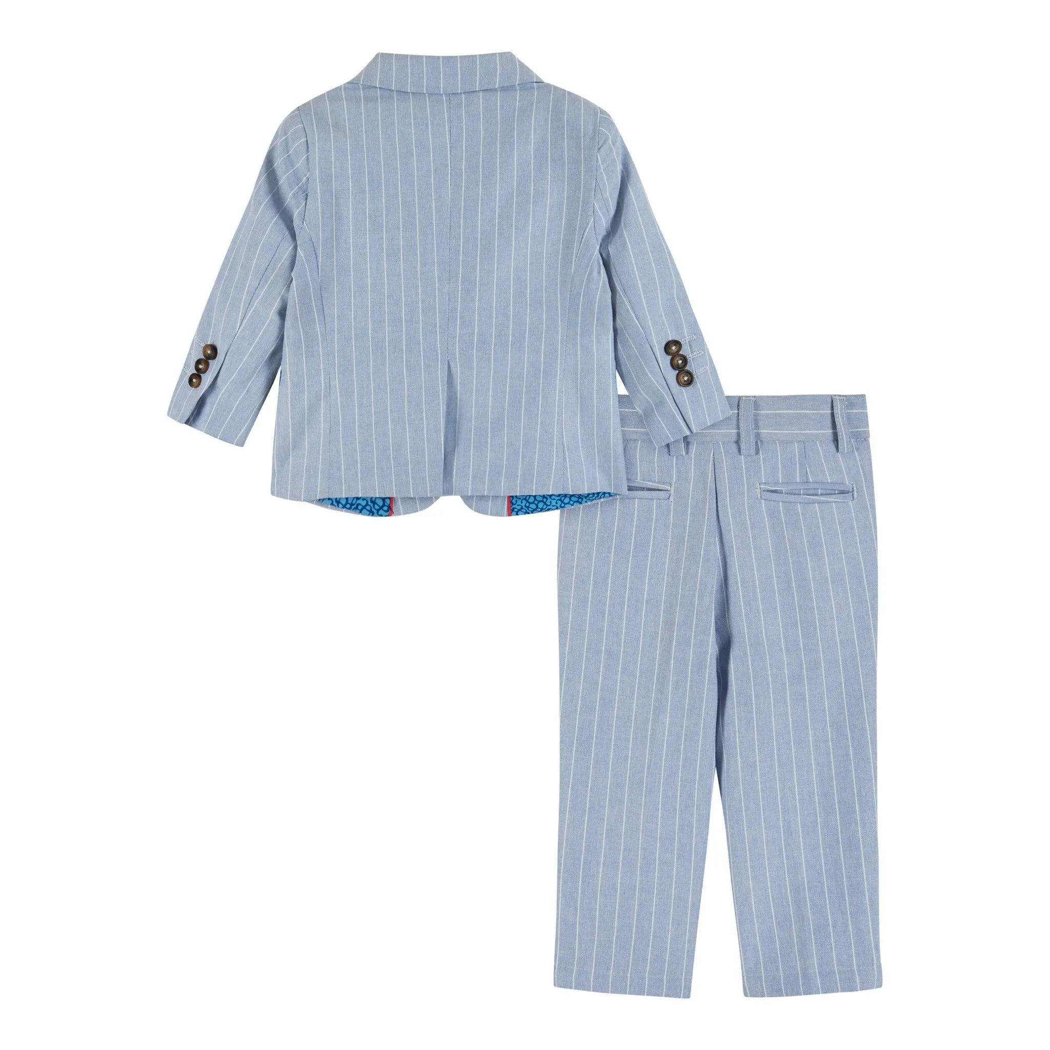 Infant Two-Piece Chambray Stripe Suit Set