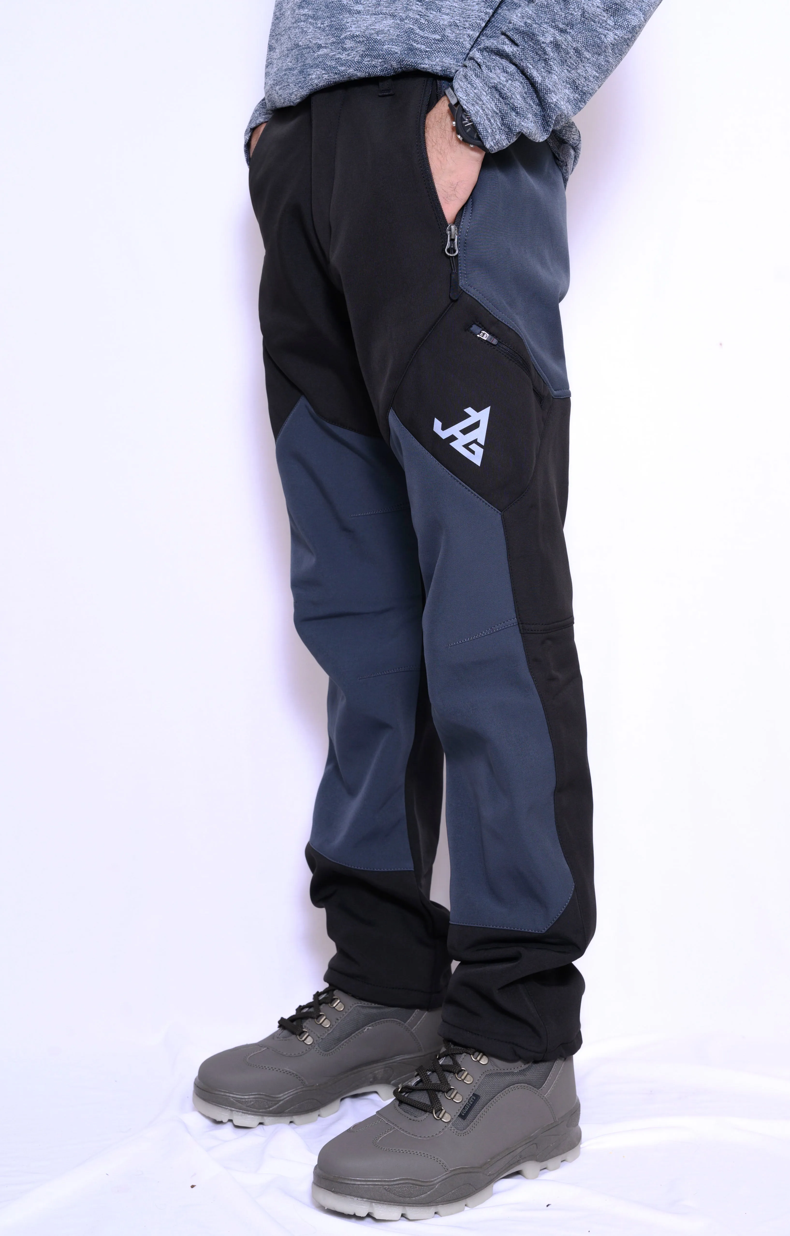 JAG Mt. Kailash Series Trekking & Hiking Pants | Snow Proof | Fleece Inside | Unisex Design | Bonded Fleeced Fabric | Snow Trekking Pants