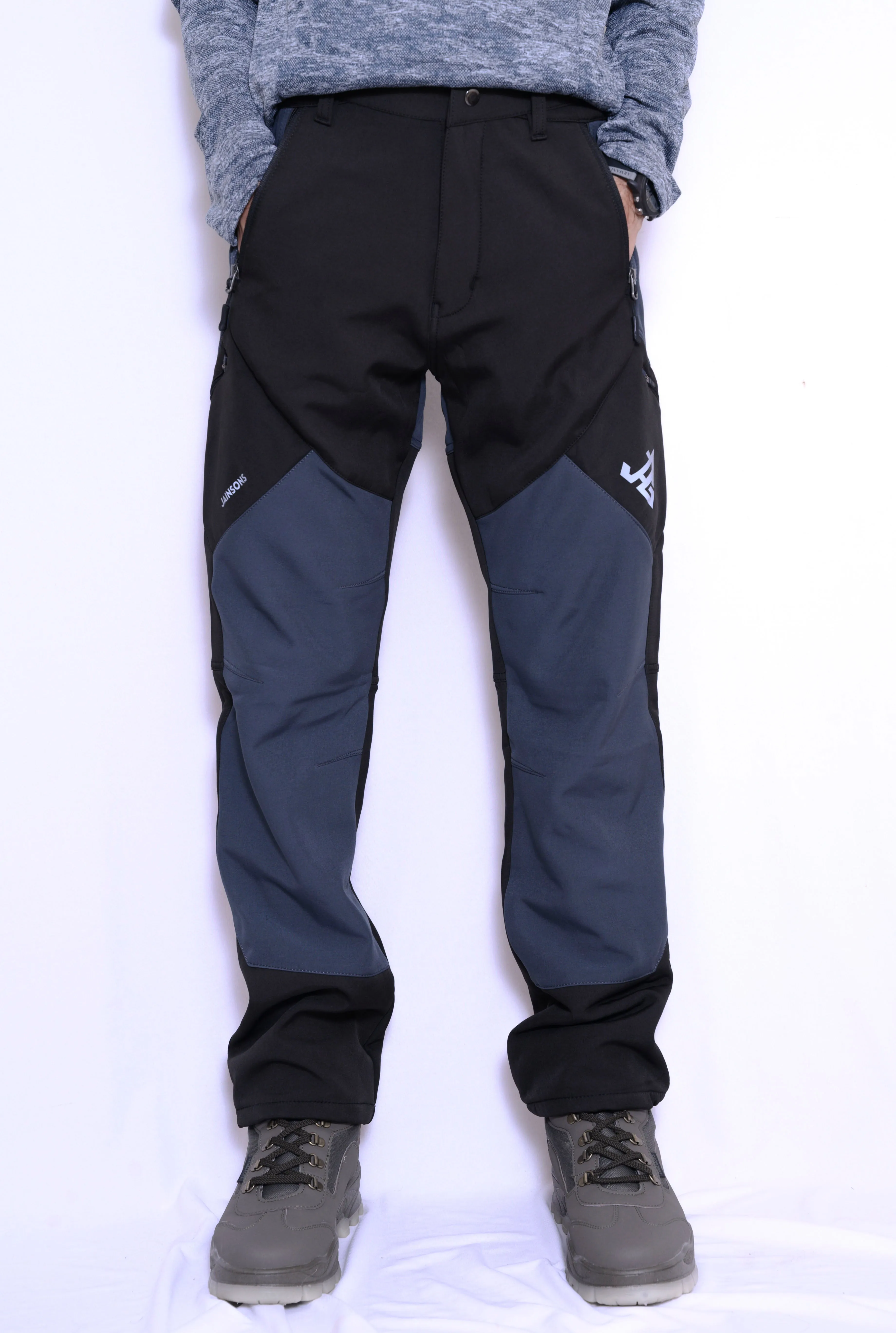 JAG Mt. Kailash Series Trekking & Hiking Pants | Snow Proof | Fleece Inside | Unisex Design | Bonded Fleeced Fabric | Snow Trekking Pants