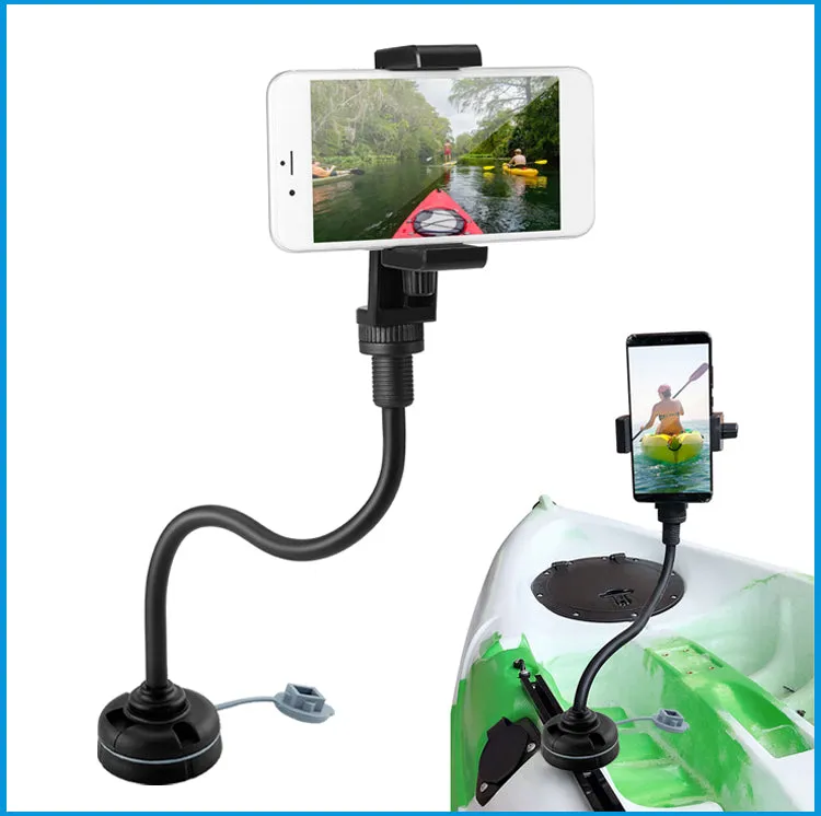 Kayak Phone/Camera Holder with Round Mount Base