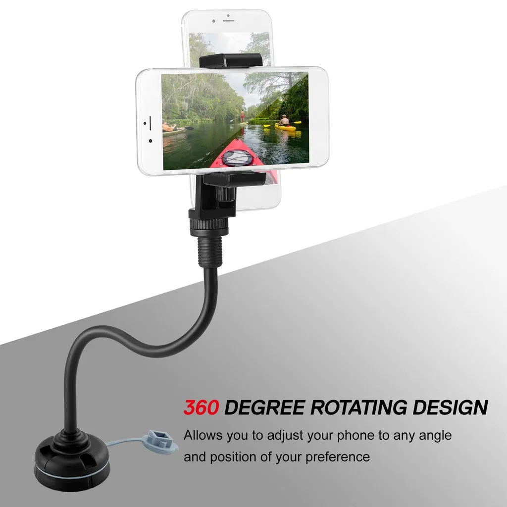 Kayak Phone/Camera Holder with Round Mount Base