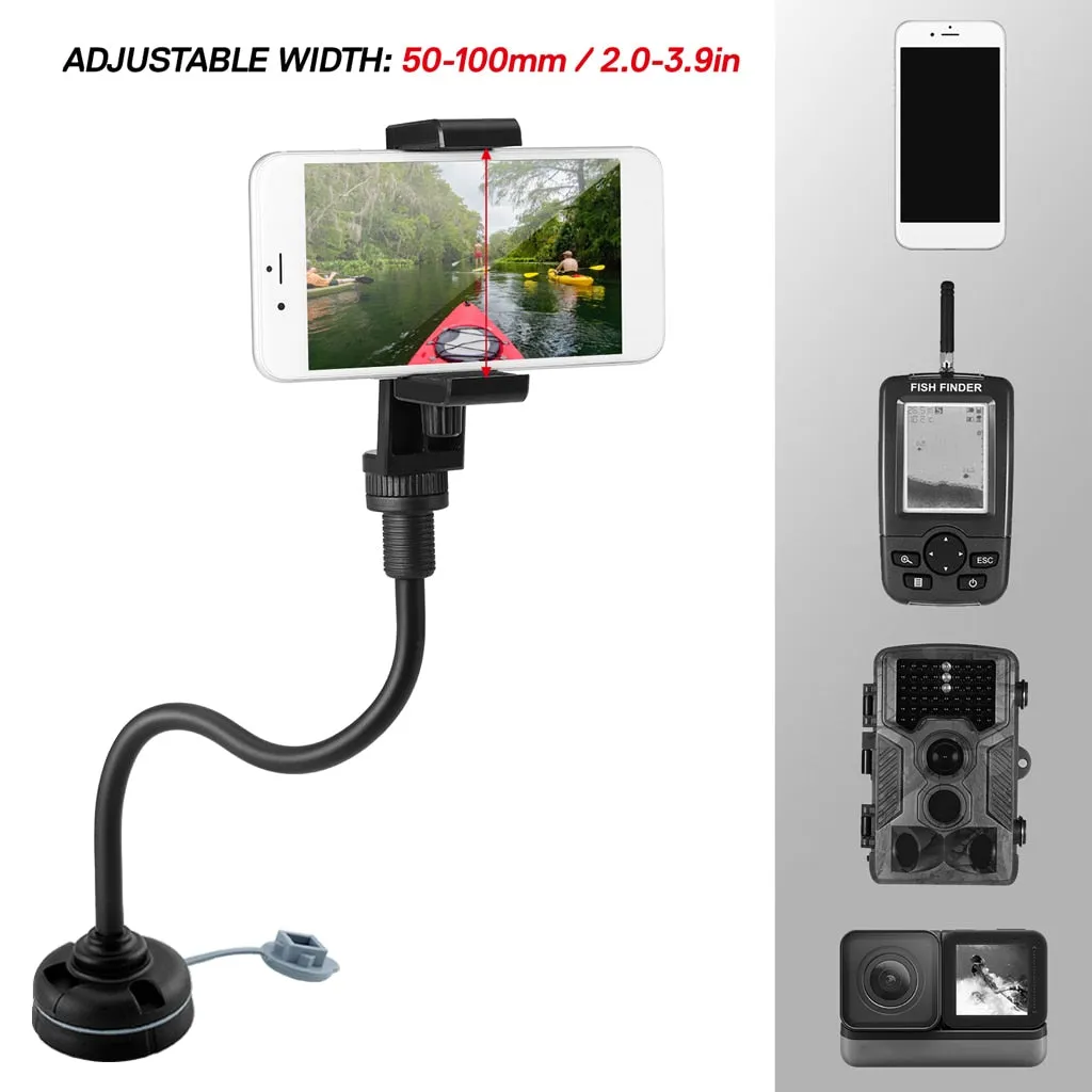 Kayak Phone/Camera Holder with Round Mount Base