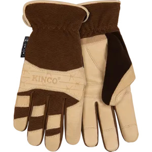 Kinco Pro 2104CR CutFlector Defender Premium Grain Buffalo Synthetic Hybrid  Leather Reinforced Fingertips, Flexible Wing Thumb Design Glove (One Dozen)