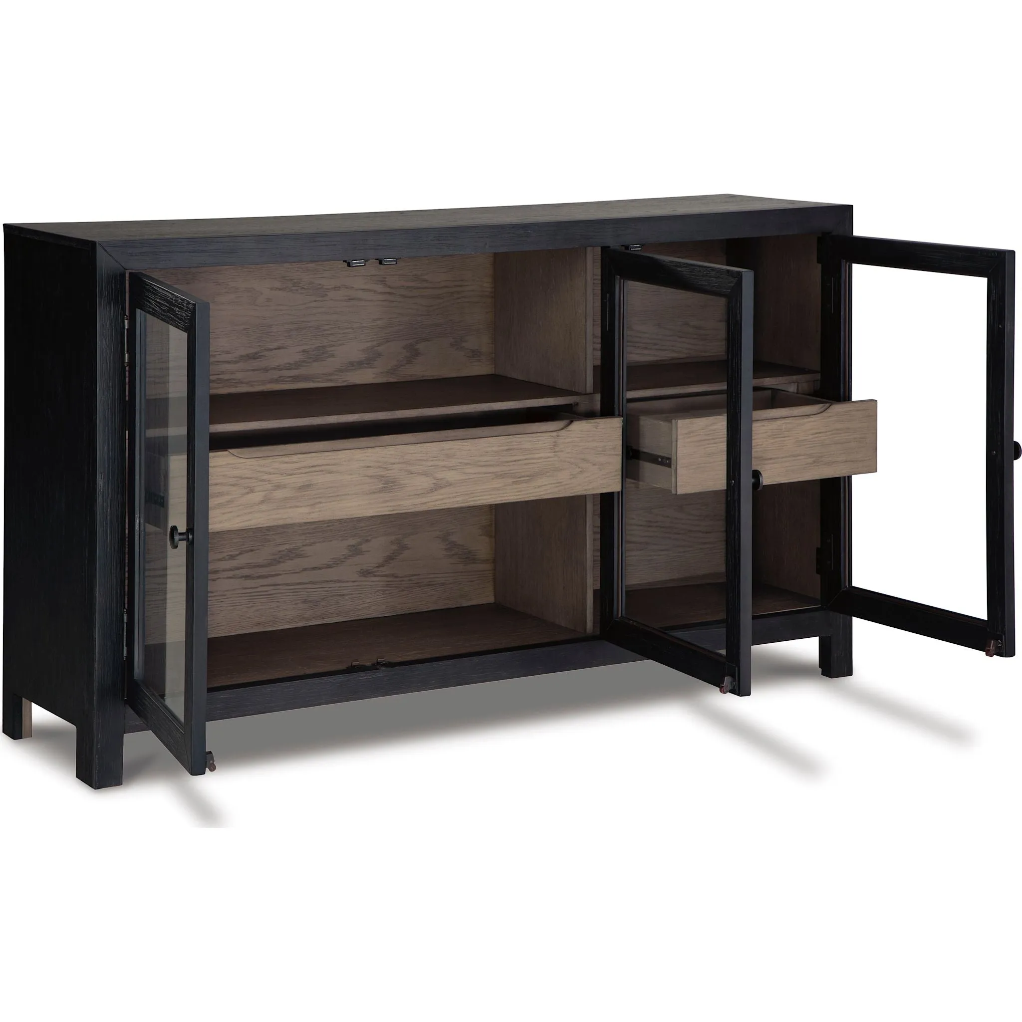 Lenston Accent Cabinet - Black/Gray