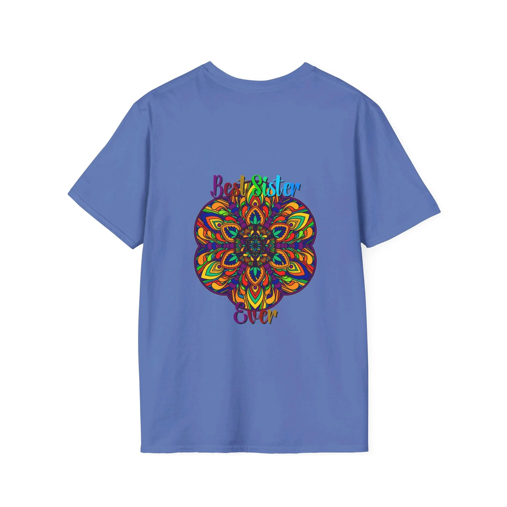 Mandala Art Gift Softstyle T-Shirt - Hand-Drawn Design