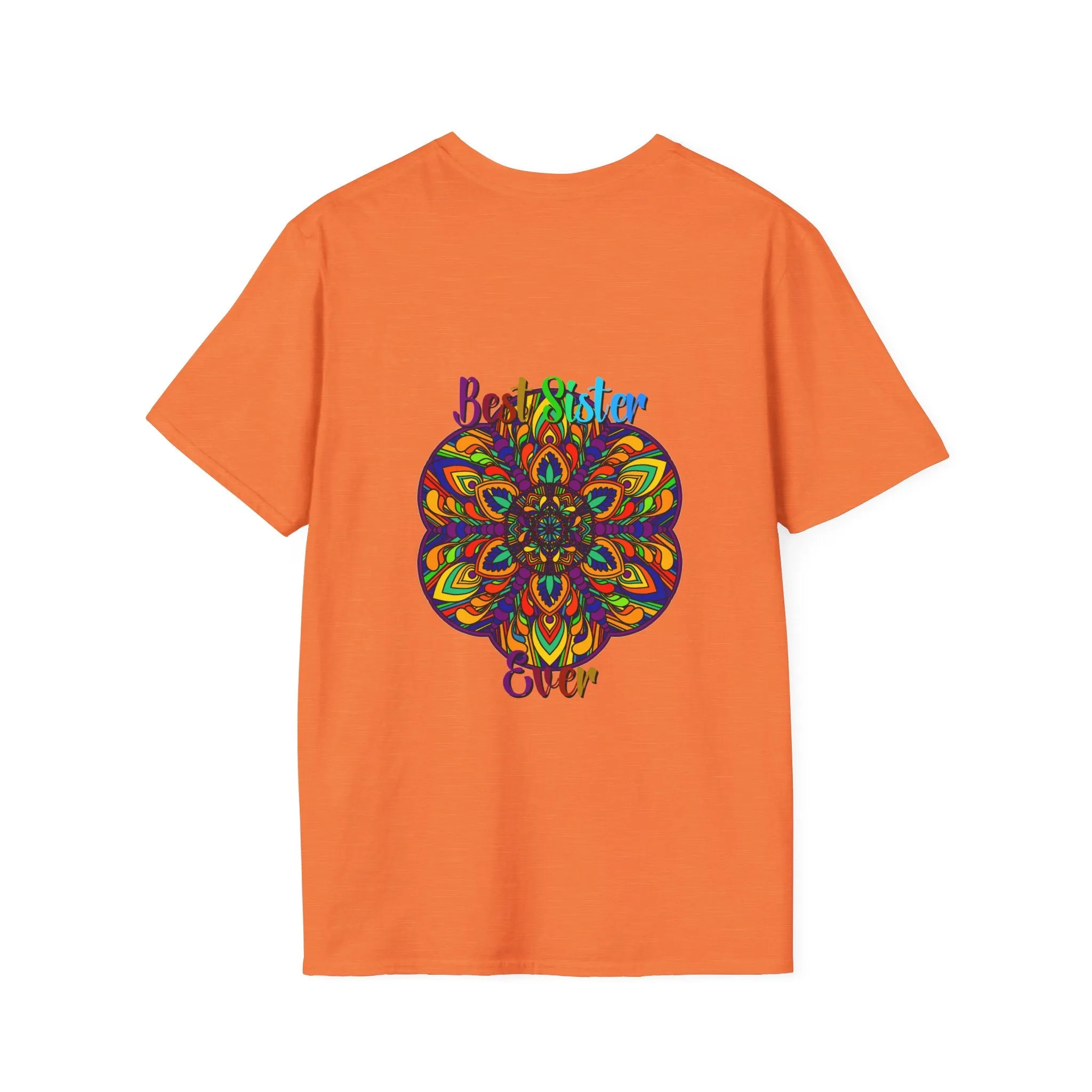 Mandala Art Gift Softstyle T-Shirt - Hand-Drawn Design