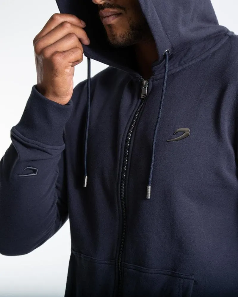 MARCIANO ZIP HOODIE - CHARCOAL