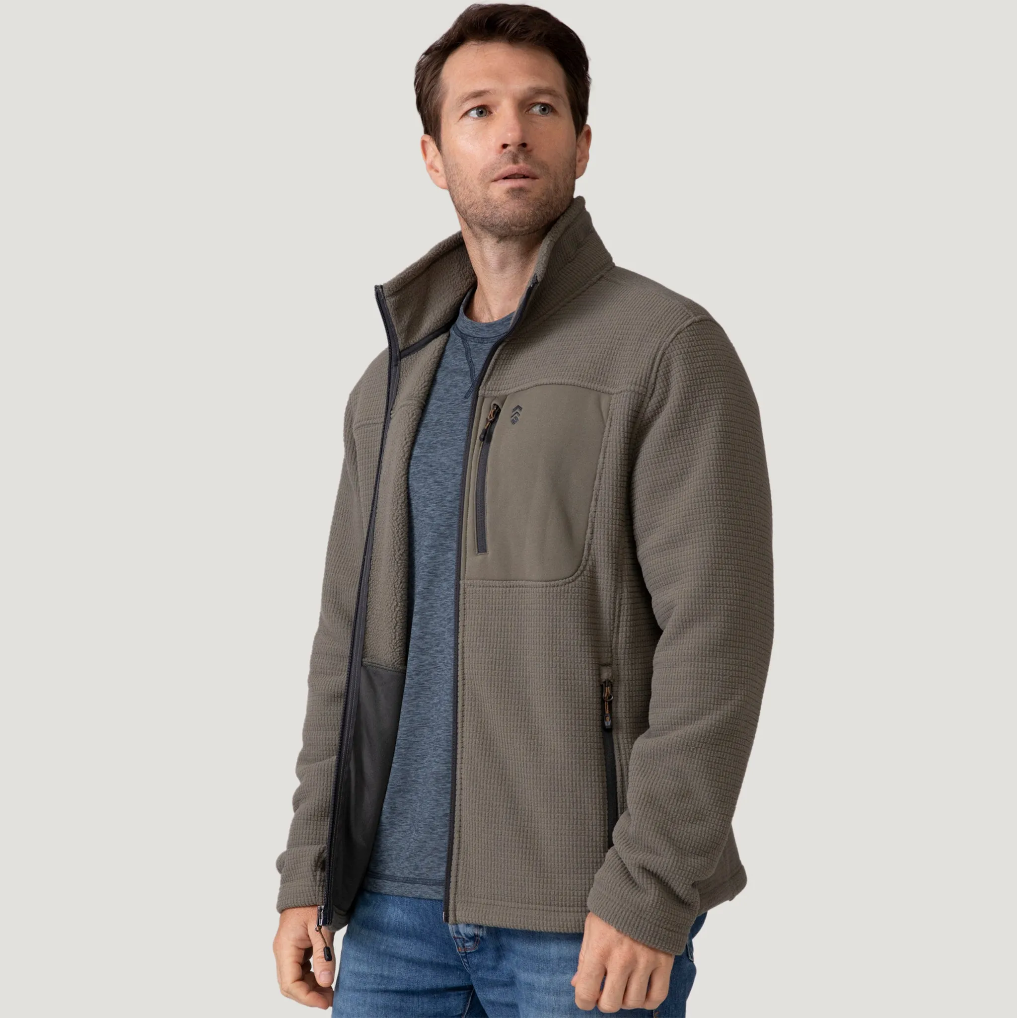 Men's Dire Wolf II Grid Fleece Jacket