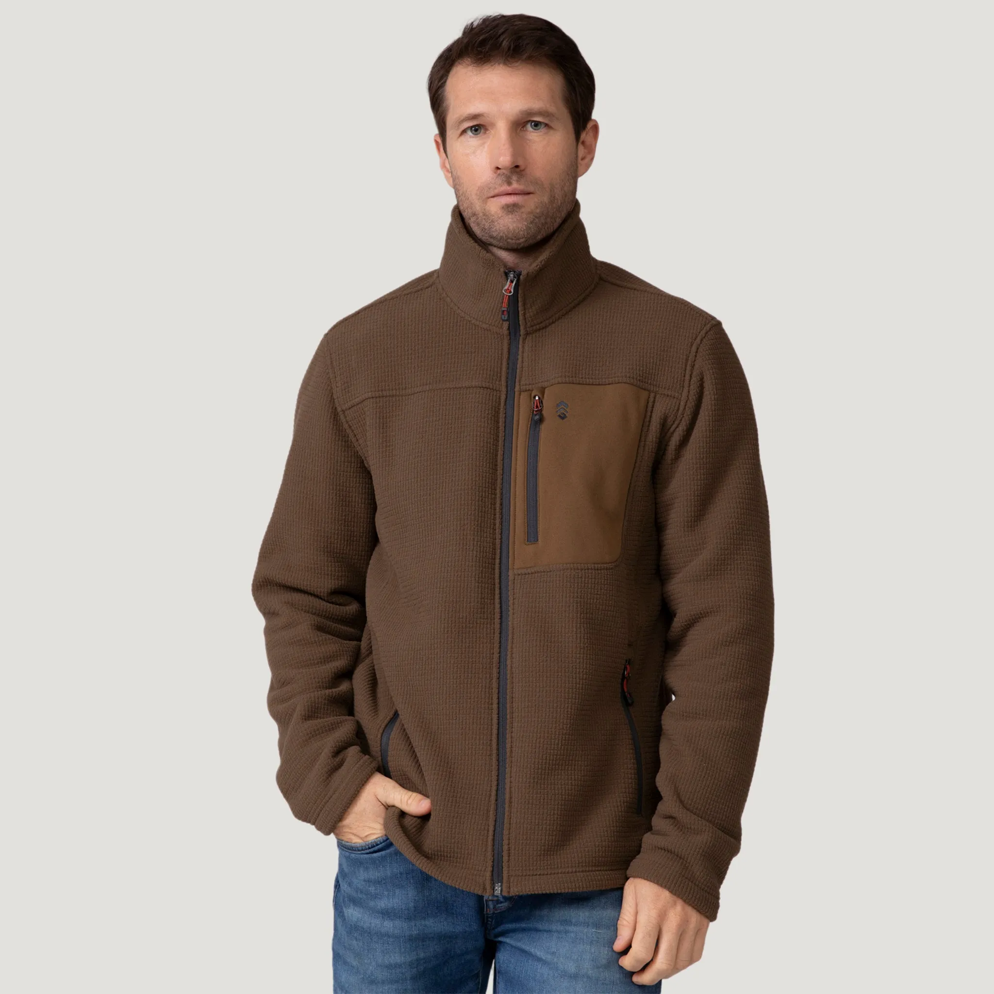 Men's Dire Wolf II Grid Fleece Jacket