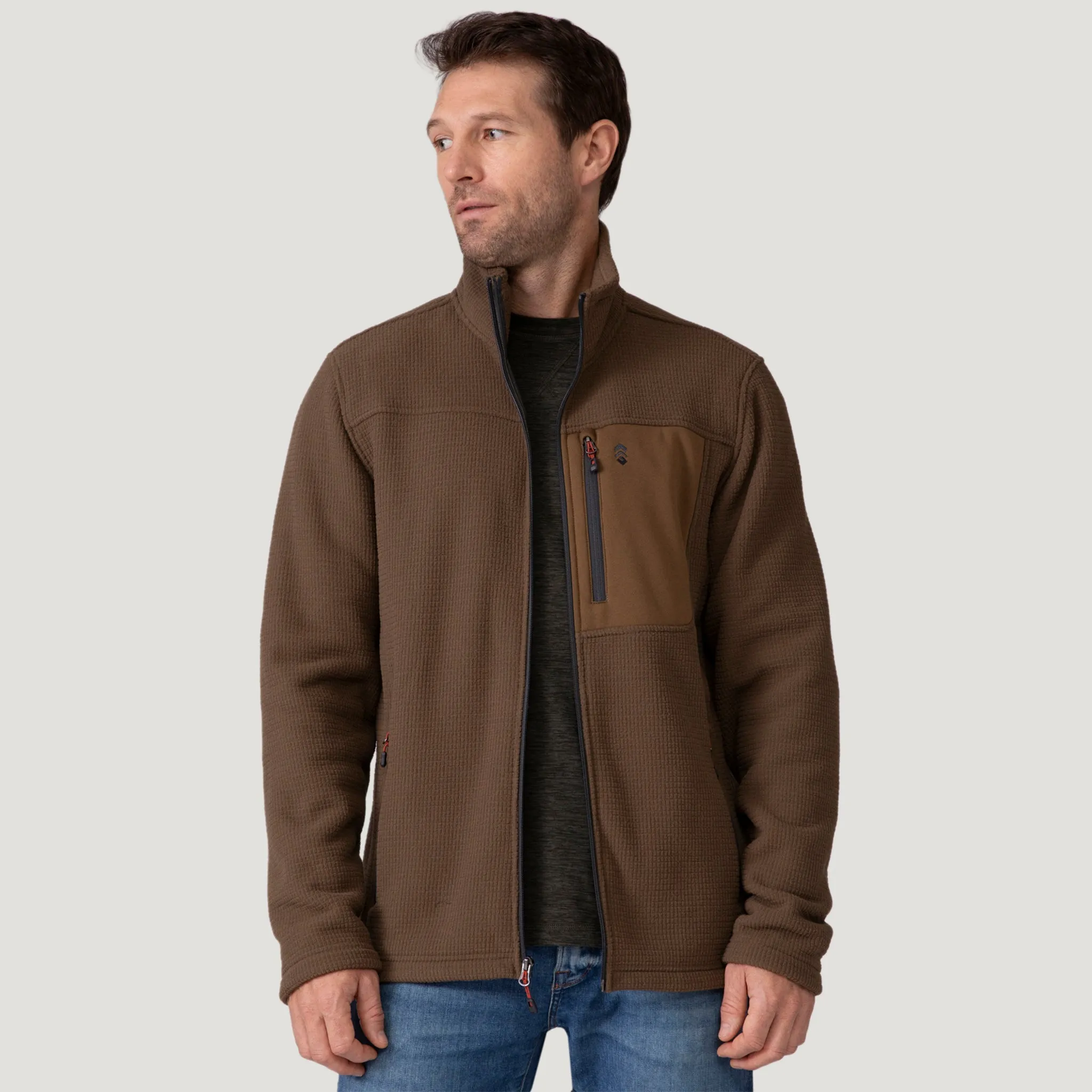 Men's Dire Wolf II Grid Fleece Jacket